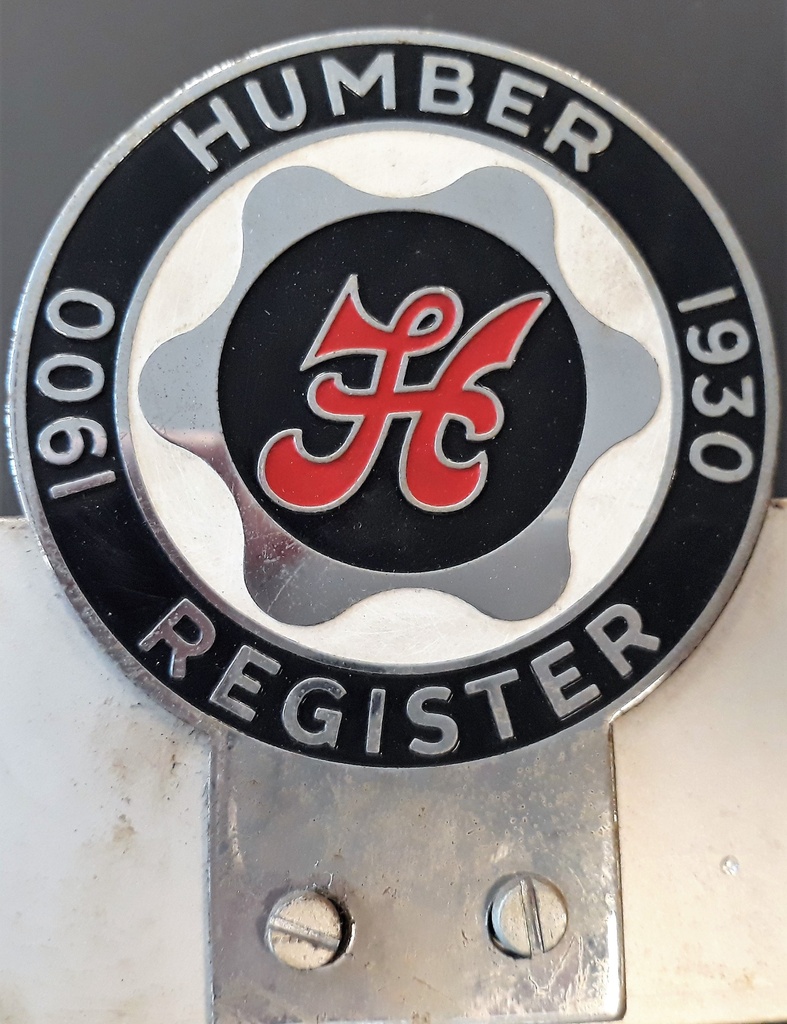 Badge Humber Register 1900 1930